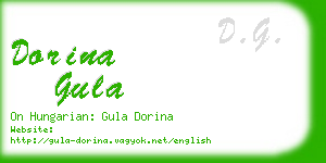 dorina gula business card